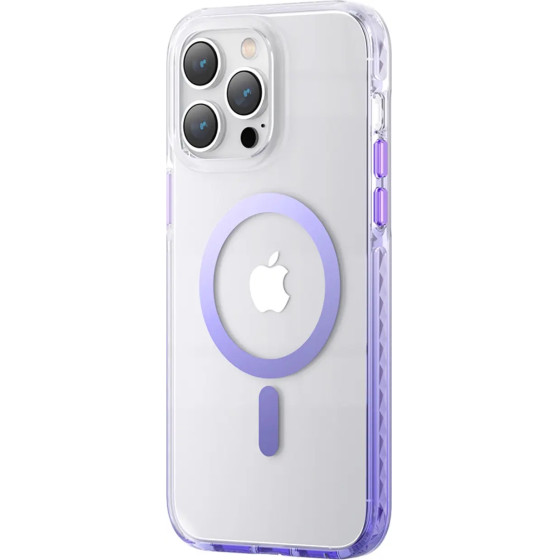 Kingxbar PQY Ice Crystal Series magnetic case for iPhone 14 Plus MagSafe purple - (Kingxbar PQY iPhone 14 Plus Ice Crystal Series-Purple)