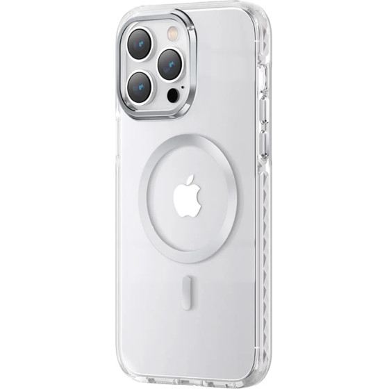 Kingxbar PQY Ice Crystal Series magnetic case for iPhone 14 Plus MagSafe silver - (Kingxbar PQY iPhone 14 Plus Ice Crystal Series-Silver)