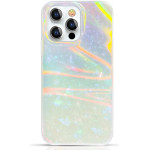 Kingxbar Shell Series luxury elegant phone case for iPhone 13 Pro pearl-mint - (Kingxbar IPhone 13 PRO Shell Series-Colorful)