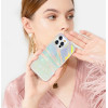 Kingxbar Shell Series luxury elegant phone case for iPhone 13 Pro pearl-mint - (Kingxbar IPhone 13 PRO Shell Series-Colorful)