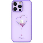 Kingxbar Silicone case with Swarovski crystals Wish Series for iPhone 14 Plus - purple - (Kingxbar iPhone 14 Plus Wish Series-Purple)