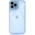 Kingxbar Sparkle Series case iPhone 13 Pro Max with crystals back cover blue - (Kingxbar iPhone 13 Pro Max Sparkle Series-Blue (multi-color crystal))