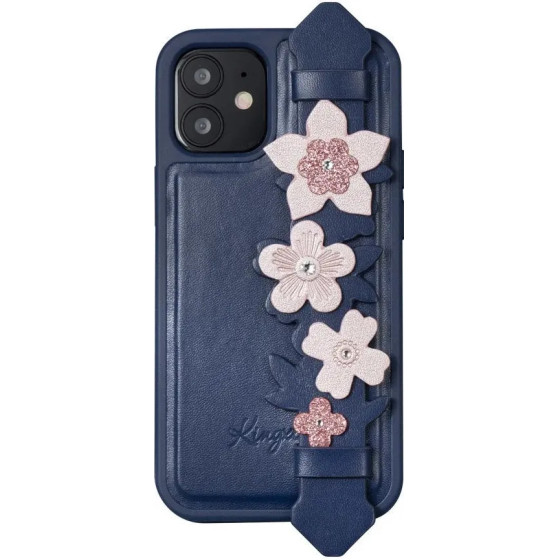 Kingxbar Sweet Series case decorated with original Swarovski crystals iPhone 12 Pro Max blue - (Kingxbar Sweet Series-Blue iPhone 12 Pro Max)