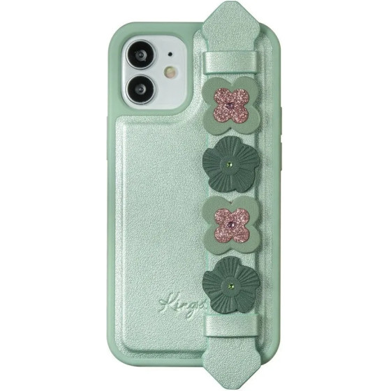 Kingxbar Sweet Series case decorated with original Swarovski crystals iPhone 12 Pro Max green - (Kingxbar Sweet Series-Green iPhone 12 Pro Max)