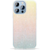 Kingxbar Travel Series luxurious elegant case for iPhone 13 Pro blue-orange (Clouds) - (Kingxbar IPhone 13 PRO Travel Series-Clouds)