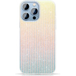 Kingxbar Travel Series luxurious elegant case for iPhone 13 Pro blue-orange (Clouds) - (Kingxbar IPhone 13 PRO Travel Series-Clouds)