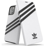 Adidas OR Booklet Case PU for iPhone 12 / 12 Pro 6.1 - white and black - (KAT04898-0)