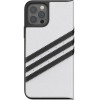 Adidas OR Booklet Case PU for iPhone 12 / 12 Pro 6.1 - white and black - (KAT04898-0)