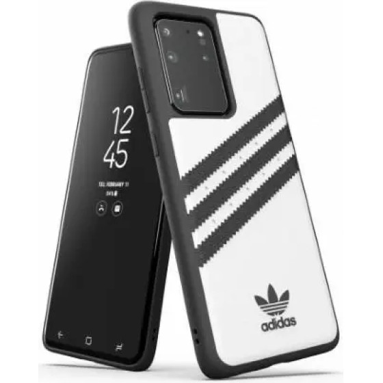 Adidas OR Moudled Case PU for Samsung Galaxy S20 Ultra - White and Black - (KAT06254-0)