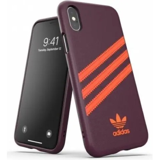 Adidas OR Moulded PU iPhone X/XS Case - Burgundy-Orange - (KAT06269-0)