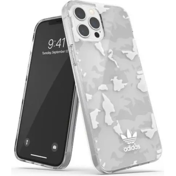 Adidas OR SnapCase Camo iPhone 12 Pro Ma x przezroczysty/bialy 43706 - (KAT05363-0)