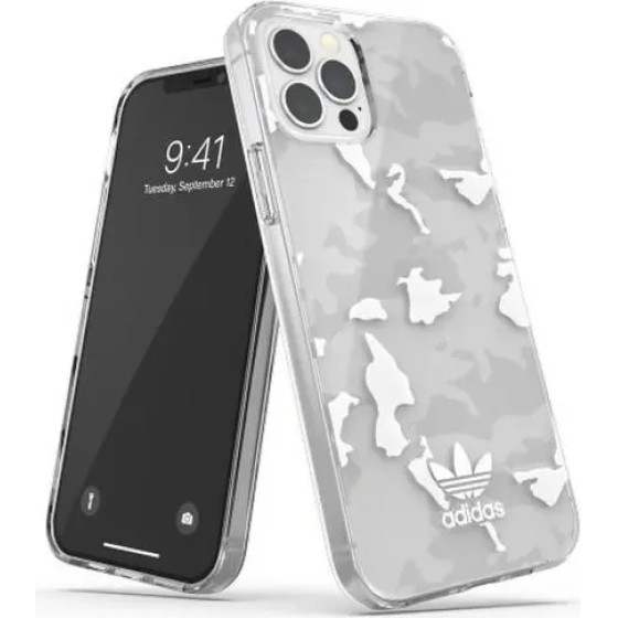 Adidas OR SnapCase Camo iPhone 12/12 Pro transparent/white 43705 - (KAT05364-0)
