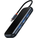 Baseus AcmeJoy HUB 4-port (USB-C to 1x USB-C PD&Data/3x USB3.0) dark gray - (WKJZ010013)