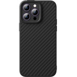 Baseus Armored case for iPhone 14 Pro Max compatible with MagSafe Synthetic Fiber tempered glass - black - (ARQW000301)