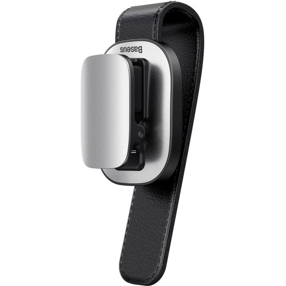 Baseus Car Holder Glasses Clip Silver - (ACYJN-B0S)