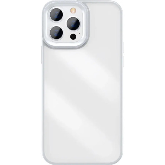 Baseus Crystal Phone Case Armor Case for iPhone 13 Pro with Gel Frame gray - (ARJT000413)