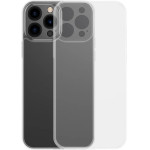 Baseus Frosted Glass Case Cover for iPhone 13 Pro Hard Cover with Gel Frame Transparent - (ARWS000702)