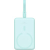Baseus Magnetic Mini MagSafe 10000mAh 20W powerbank with built-in Lightning cable - blue + Simple Series USB-C - USB-C 60W 0.3m cable - (P10022109333-00)