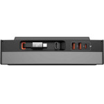 Baseus T-Space Series USB HUB for Tesla Model 3 / Y with Built-in 45W USB C Cable - Black - (B00051300111-00)