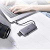 Choetech 9in1 multifunctional USB Type C HUB - 3x USB 3.2 Gen 1 / SD and TF memory card reader / HDMI 4K 30Hz / VGA Full HD 60Hz / USB Type C / RJ45 gray gray) - (HUB-M15)