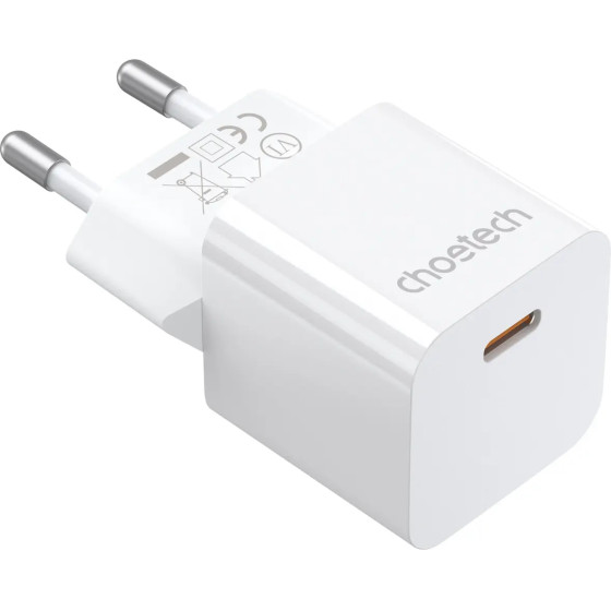 Choetech charger 20W USB Type C (PD5010) - (01.01.02.XX-PD5010-EU-WH)