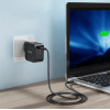 Choetech GaN USB Type C wall charger 61W Power Delivery black (Q6006) - (Choetech Q6006 GAN PD61W Type-C Mini Charger Black)