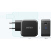 Choetech GaN USB Type C wall charger 61W Power Delivery black (Q6006) - (Choetech Q6006 GAN PD61W Type-C Mini Charger Black)