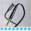 Choetech Lighting / mini jack 3.5mm cable 1 m - black - (AUX007)