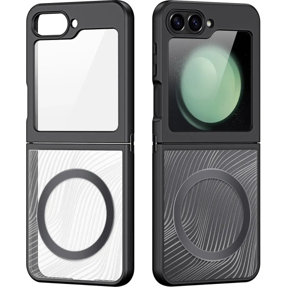 Dux Ducis Aimo Mag case for Samsung Galaxy Z Flip 6 - black - (Dux Ducis Aimo Mag Series - Samsung Z Flip 6)