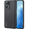 Dux Ducis Fino case cover covered with nylon material Oppo Reno7 Pro 5G black - (Dux Ducis Fino OPPO Reno7 Pro 5G Black)