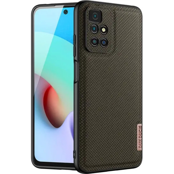 Dux Ducis Fino case cover covered with nylon material Xiaomi Redmi 10 green - (Dux Ducis Fino Xiaomi Redmi 10 Soldier Green)