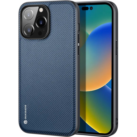 Dux Ducis Fino case cover iPhone 14 Pro blue nylon - (Dux Ducis Fino Apple iPhone 14 Pro (6.1) Blue)