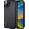 Dux Ducis Fino case cover nylon covered iPhone 14 Plus black - (Dux Ducis Fino Apple iPhone 14 Plus (6.7) Black)
