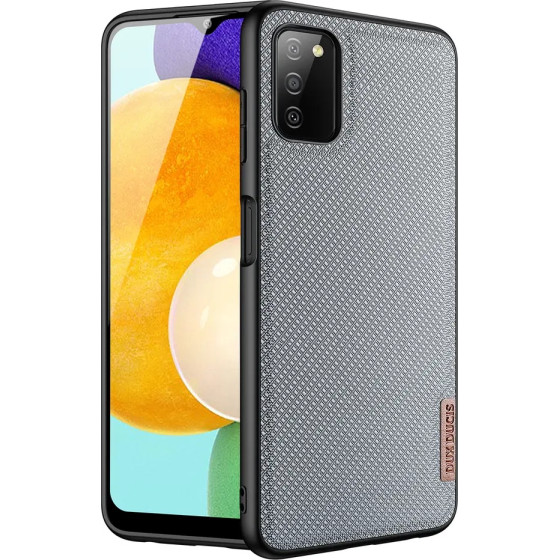Dux Ducis Fino case covered with nylon material for Samsung Galaxy A03s gray - (Dux Ducis Fino Samsung A03s blue)