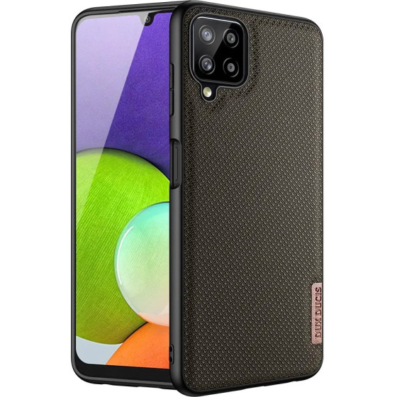 Dux Ducis Fino case covered with nylon material for Samsung Galaxy A22 4G green - (Dux Ducis Fino Samsung A22 4G Euro green)