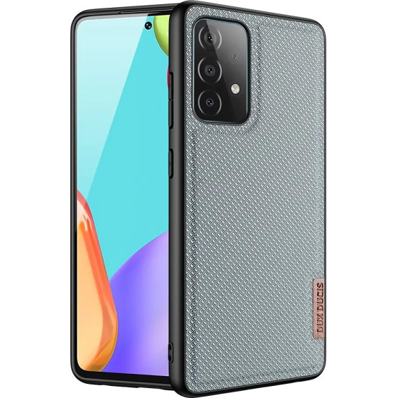 Dux Ducis Fino case covered with nylon material for Samsung Galaxy A72 4G gray - (Dux Ducis Fino Samsung A72 5G Crystal Blue)