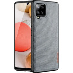 Dux Ducis Fino case covered with nylon material for Samsung Galaxy A42 5G gray - (Dux Ducis Fino Samsung A42 5G Crystal Blue)