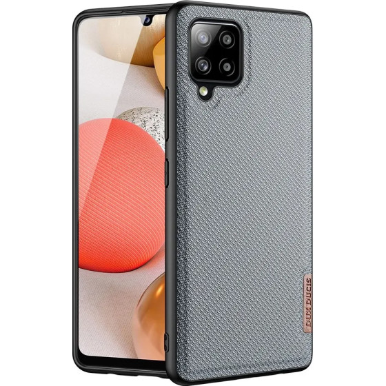 Dux Ducis Fino case covered with nylon material for Samsung Galaxy A42 5G gray - (Dux Ducis Fino Samsung A42 5G Crystal Blue)