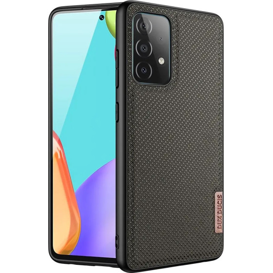 Dux Ducis Fino case covered with nylon material for Samsung Galaxy A72 4G green - (Dux Ducis Fino Samsung A72 5G Soldier Green)