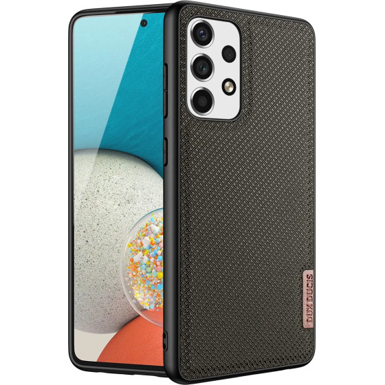 Dux Ducis Fino case is made of nylon material for Samsung Galaxy A73 green - (Dux Ducis Fino Samsung A73 5G Soldier Green)