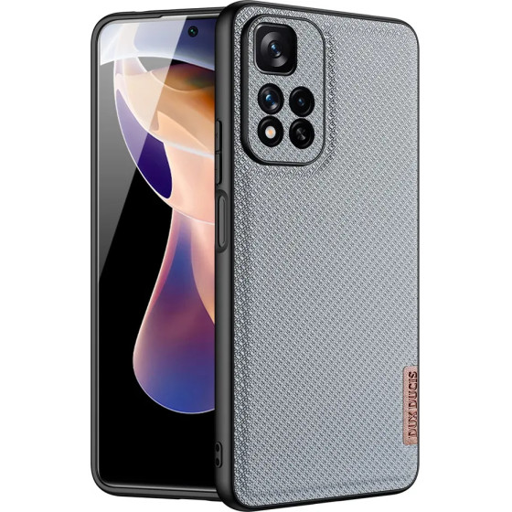 Dux Ducis Fino case nylon covered cover Xiaomi Redmi Note 11 Pro+ 5G (China) / 11 Pro 5G (China) / Mi11i HyperCharge / Poco X4 NFC 5G blue - (Dux Ducis Fino Xiaomi Poco X4 NFC 5G Crystal Blue)