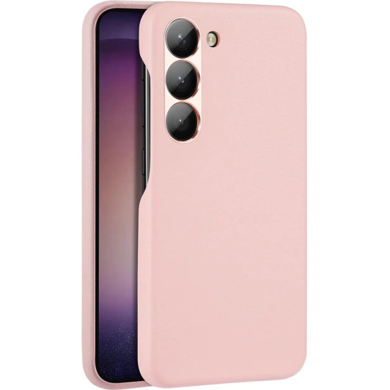 Dux Ducis Grit case for Samsung Galaxy S23+ elegant case made of artificial leather pink - (Dux Ducis Grit Samsung S23 Plus Pink)