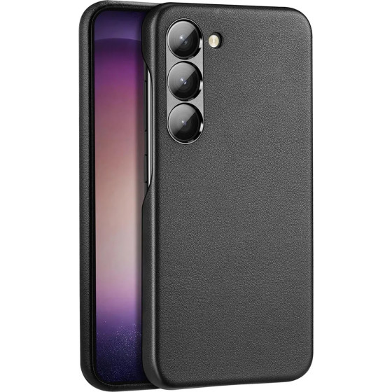 Dux Ducis Grit case for Samsung Galaxy S23+ elegant case made of artificial leather black - (Dux Ducis Grit Samsung S23 Plus Black)