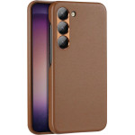Dux Ducis Grit case for Samsung Galaxy S23+ elegant case made of artificial leather brown - (Dux Ducis Grit Samsung S23 Plus Brown)