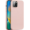 Dux Ducis Grit Leather Case for iPhone 14 Plus Elegant Faux Leather Cover (MagSafe Compatible) Pink - (Dux Ducis Grit Apple iPhone 14 Plus(6.7) Pink)