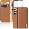 Dux Ducis Hivo case Samsung Galaxy S23+ flip cover wallet stand RFID blocking brown - (Dux Ducis Hivo Samsung S23 Plus Brown)