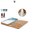 Dux Ducis Hivo case Samsung Galaxy S23+ flip cover wallet stand RFID blocking brown - (Dux Ducis Hivo Samsung S23 Plus Brown)