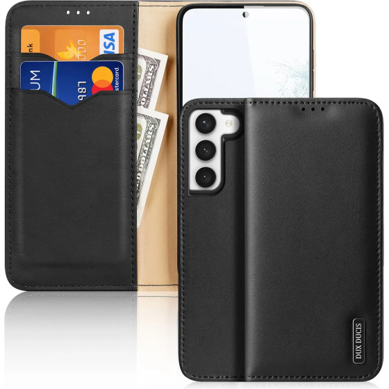 Dux Ducis Hivo case Samsung Galaxy S23+ flip case wallet stand RFID blocker black - (Dux Ducis Hivo Samsung S23 Plus Black)
