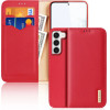Dux Ducis Hivo case Samsung Galaxy S23+ flip cover wallet stand RFID blocking red - (Dux Ducis Hivo Samsung S23 Plus Red)