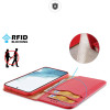 Dux Ducis Hivo case Samsung Galaxy S23+ flip cover wallet stand RFID blocking red - (Dux Ducis Hivo Samsung S23 Plus Red)